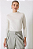 BLUSA MARION GOLA ALTA DOBRADA CREME - Imagem 1