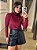 CALVIN KLEIN JEANS BLUSA TRICOT MANGA LONGA REGLAN INTARSIA LOGO VERMELHO ESCURO - Imagem 1
