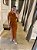 CONJUNTO CROPPED REGATA E SAIA MIDI BOTÕES FERRUGEM - Imagem 1