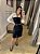 CONJUNTO COURO ECO CORSET E SAIA PRETO - Imagem 1