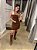VESTIDO CURTO REGATA BICOLOR FERRUGEM - Imagem 1