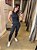 CONJUNTO MALHA BLUSA CROPPED REGATA E CALÇA LEGGING CINZA ESCURO - Imagem 1