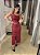 CONJUNTO COURO ECO TOP E SAIA MIDI JAMILE BORDO - Imagem 1