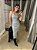 VESTIDO MIDI COURO ECO SEM ALÇA CINZA - Imagem 1