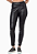 CALVIN KLEIN JEANS CALÇA JUSTA COM RECORTES PRETA - Imagem 1