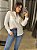 CALVIN KLEIN JEANS CAMISA DE MANGA LONGA ETIQUETA EXTERNA BRANCO - Imagem 1