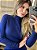 CALVIN KLEIN JEANS VESTIDO CURTO RIBANA GOLA ALTA AZUL ESCURO - Imagem 2