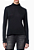 CALVIN KLEIN JEANS BLUSA MANGA CURTA GOLA ALTA VISCOTRICOT PRETO - Imagem 1