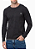 CALVIN KLEIN JEANS SUÉTER TRICOT GOLA CARECA COM LOGO PRETO - Imagem 1