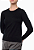 CALVIN KLEIN JEANS BLUSA TRICOT MANGA LONGA GOLA CARECA PRETO - Imagem 1