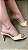 SCHUTZ MULE CURVE HEELS VERNIZ CROCO NATURAL - Imagem 1