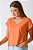 BLUSA MANGA CURTA BAVARIA TELHA - Imagem 1
