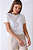 BLUSA DECOTE REDONDO CANELADO BRANCA - Imagem 1