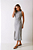 VESTIDO REGATA MIDI DETALHE NÓ CINZA MESCLA - Imagem 1