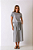 CONJUNTO YAKIMA BLUSA E SAIA MIDI CINZA MESCLA - Imagem 1