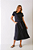 CONJUNTO YAKIMA BLUSA E SAIA MIDI PRETO - Imagem 1