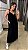 VESTIDO LONGUETE ALÇA FINA PRETO - Imagem 1