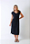 VESTIDO MIDI MALHA DECOTE V PRETO - Imagem 1