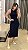 VESTIDO MIDI MOLETINHO PRETO - Imagem 1