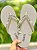 SCHUTZ CHINELO LOGO STRASS REDONDO PRATA - Imagem 1