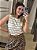 REGATA LISTRADA OFF WHITE E MARROM - Imagem 1