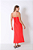 VESTIDO MIDI FENDA VERMELHO - Imagem 2