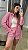 CONJUNTO LISTRADO CAMISA E SHORTS PINK - Imagem 2