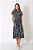 VESTIDO MIDI FLUITY ESTAMPADO PRETO - Imagem 1