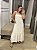 VESTIDO MIDI ALÇA FINA OFF WHITE - Imagem 1