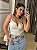 BLUSA CANELADA SEM ALÇA TATY OFF WHITE - Imagem 1