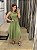 VESTIDO MIDI CANELADO EVASÊ VERDE - Imagem 1