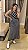 VESTIDO MIDI LISTRADO PRETO - Imagem 1
