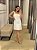 VESTIDO CURTO LINHO RETO BRANCO - Imagem 1