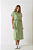 VESTIDO MIDI HAVANA LISTRADO VERDE - Imagem 1