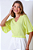 BLUSA AMPLA MANGA 3/4 AMARELA - Imagem 1
