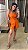 CONJUNTO REGATA ASSIMÉTRICA E SHORTS LARANJA - Imagem 1