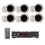 Kit Som Ambiente Amplificador Taramps 1000 + 6 Arandela Redondas - Imagem 1