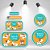 Kit de Etiquetas Escolares – Cachorrinho - Imagem 1