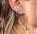 BRINCO EAR CUFF COM FRANJA CRISTAIS - Imagem 1
