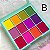 PALETA DE SOMBRAS NEON COLOR BLOCK JASMYNE JS12018 - Imagem 3