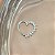 PIERCING CARTILAGEM CORAÇÃO LATERAL ZIRCÔNIAS 6MM HASTE AÇO 316L FOLHEADO A RÓDIO SEMIJOIA PARA ATUALIZAÇÃO⭐️ - Imagem 1