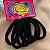 ELÁSTICO KIT PARA CABELOS PRETO M COM 6 UNIDADES - Imagem 1