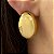 BRINCO OVAL LISO DOURADO AÇO 316L⭐️ - Imagem 1