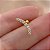 PIERCING CARTILAGEM FILEIRA ZIRCÔNIAS CURVADA 7MM HASTE AÇO 316L FOLHEADO A OURO 18K SEMIJOIA PARA ATUALIZAÇÃO⭐️ - Imagem 2