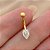 PIERCING ÍNTIMO GOTA ZIRCÔNIA 9MM AÇO 316L FOLHEADO A OURO 18K SEMIJOIA PARA ATUALIZAÇÃO⭐️ - Imagem 3