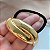 ELÁSTICO HAIR CUFF ENTRELAÇADO DOURADO - Imagem 3