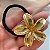 ELÁSTICO FLOR LÍRIO METAL DOURADO - Imagem 2