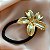 ELÁSTICO FLOR LÍRIO METAL DOURADO - Imagem 3