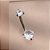 PIERCING UMBIGO BOLINHAS ZIRCÔNIAS 10MM HASTE AÇO 316L SEMIJOIA PARA PERFURAÇÃO⭐️ - Imagem 1