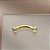 PIERCING BANANA PEDRAS ZIRCÔNIAS 10MM AÇO 316L FOLHEADO A OURO 18K SEMIJOIA PARA ATUALIZAÇÃO⭐️ - Imagem 4